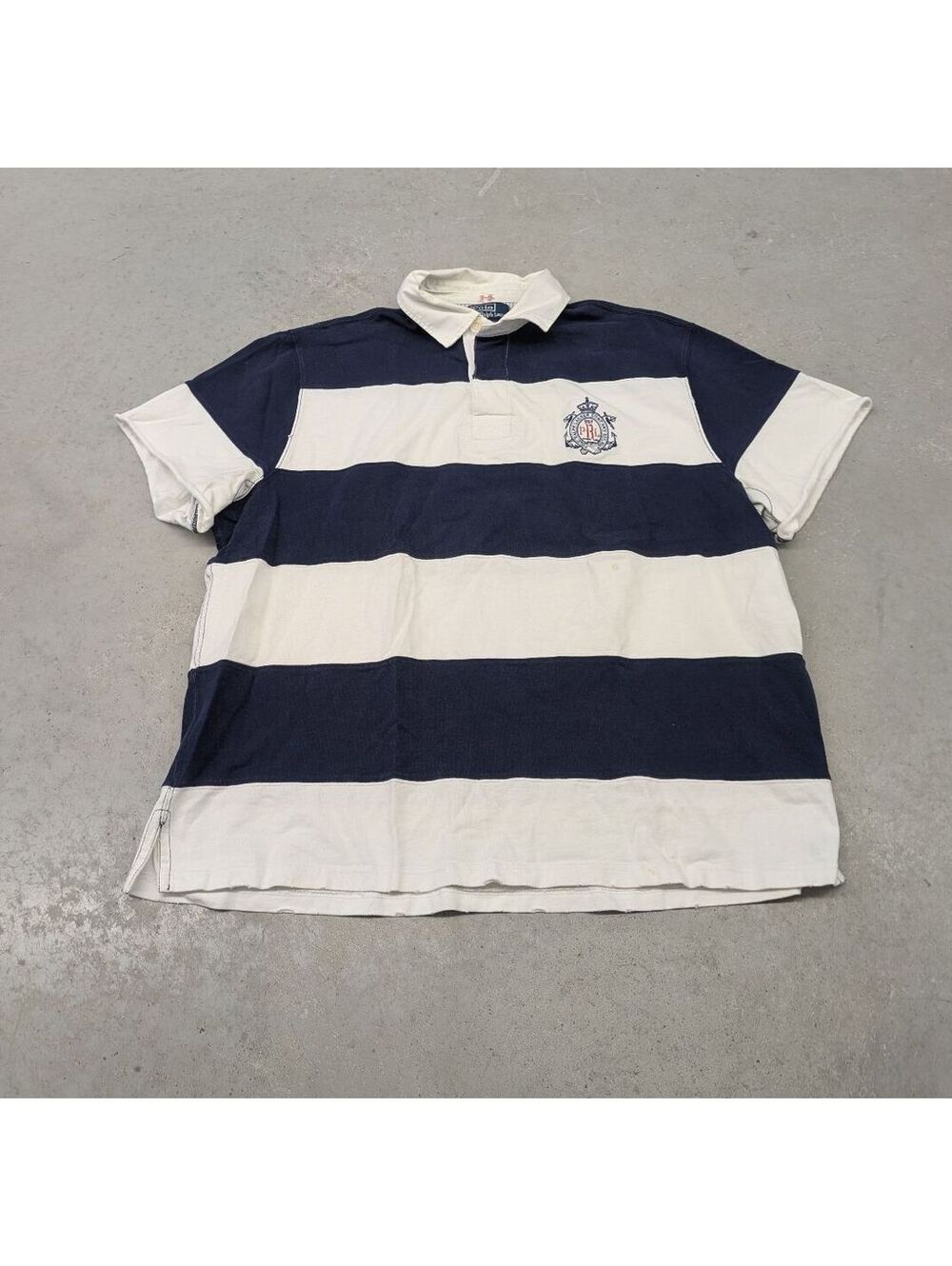 Y2K Polo Ralph Lauren Cut Off Rugby Polo Shirt